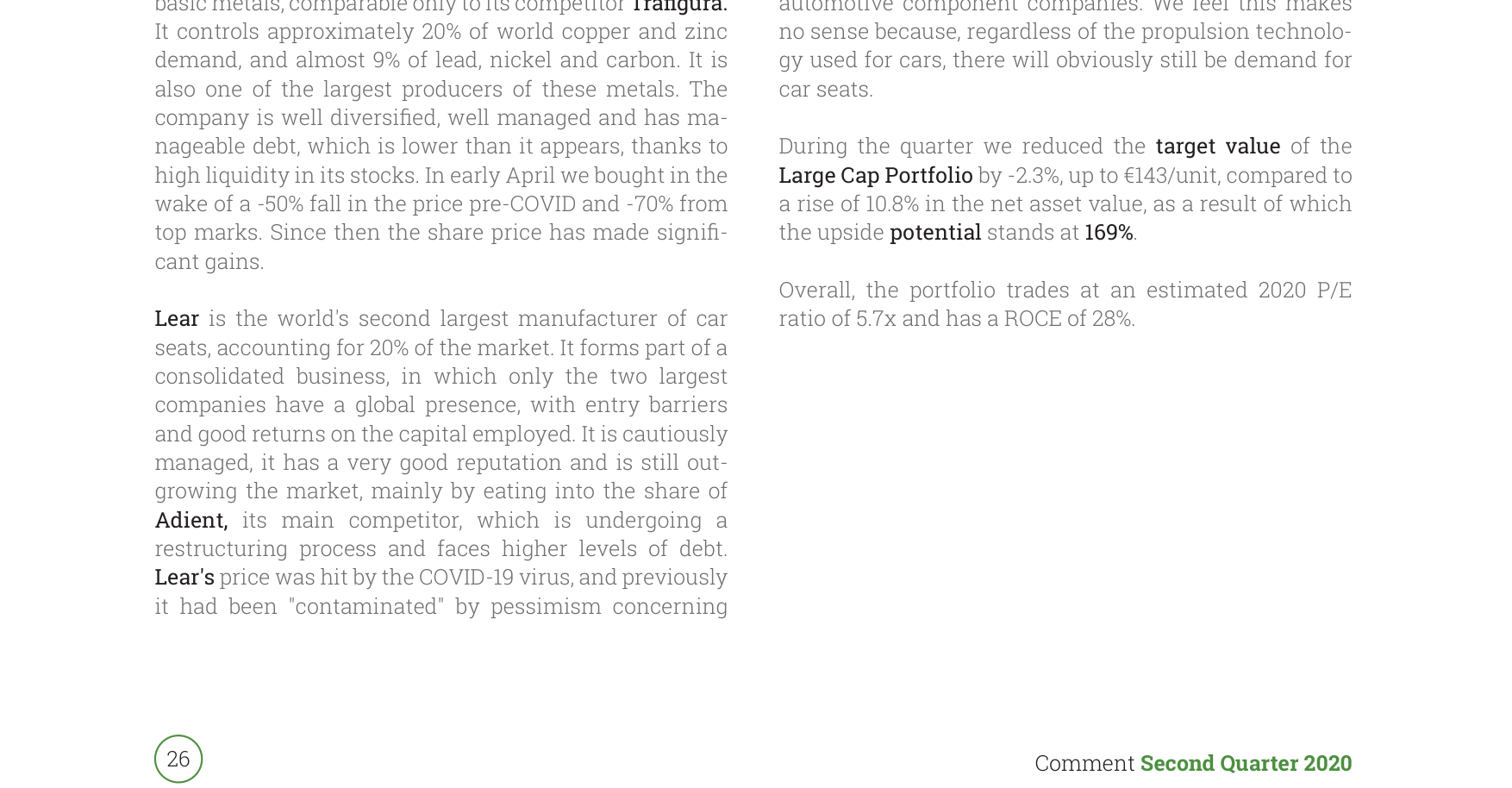 Large Cap Portfolio