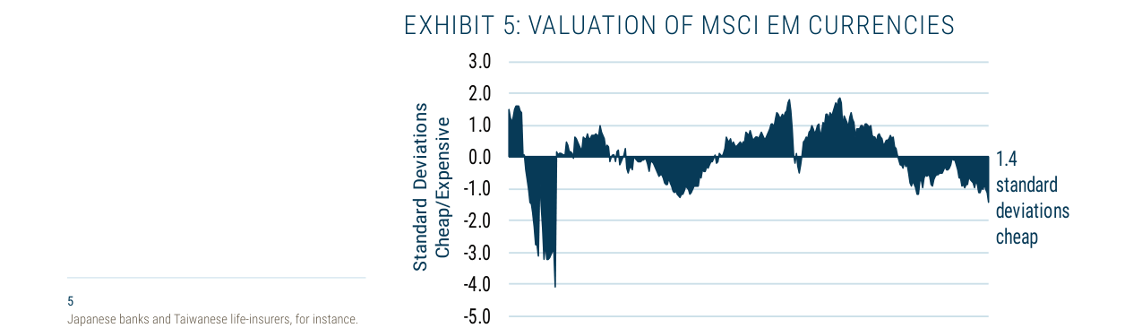 EXHIBIT 5: VALUATION OF MSCI EM CURRENCIES