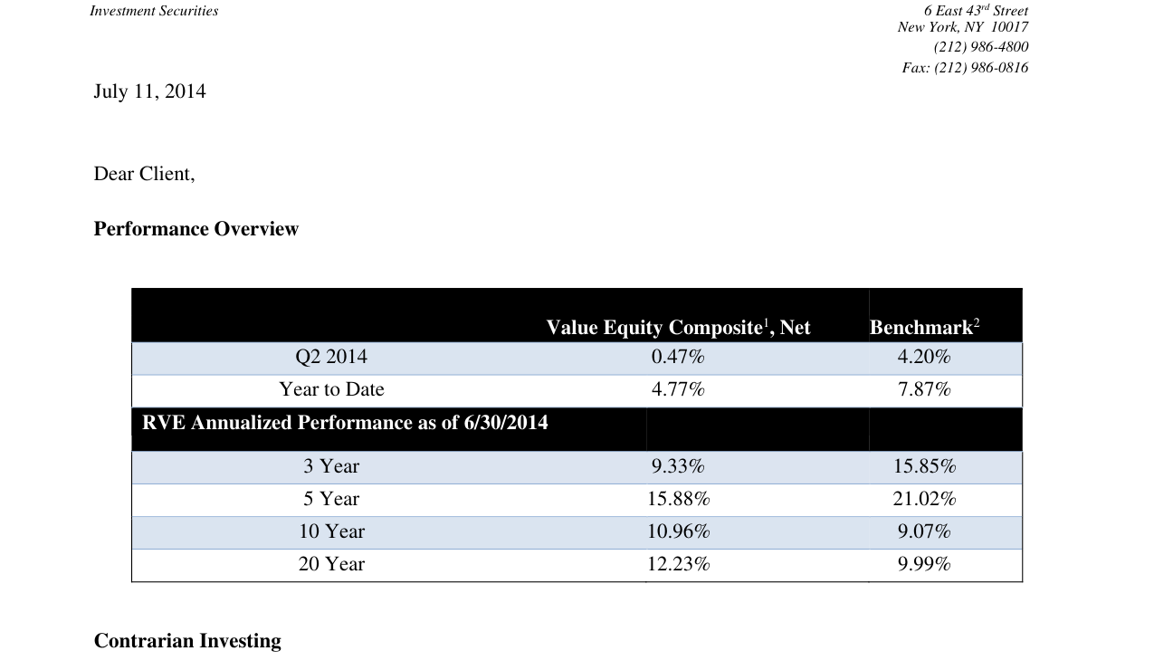 Performance Overview